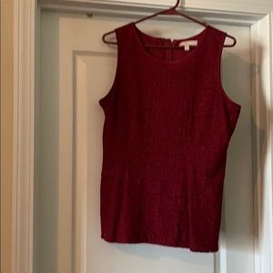 Banana Republic sleeveless burgundy top 10